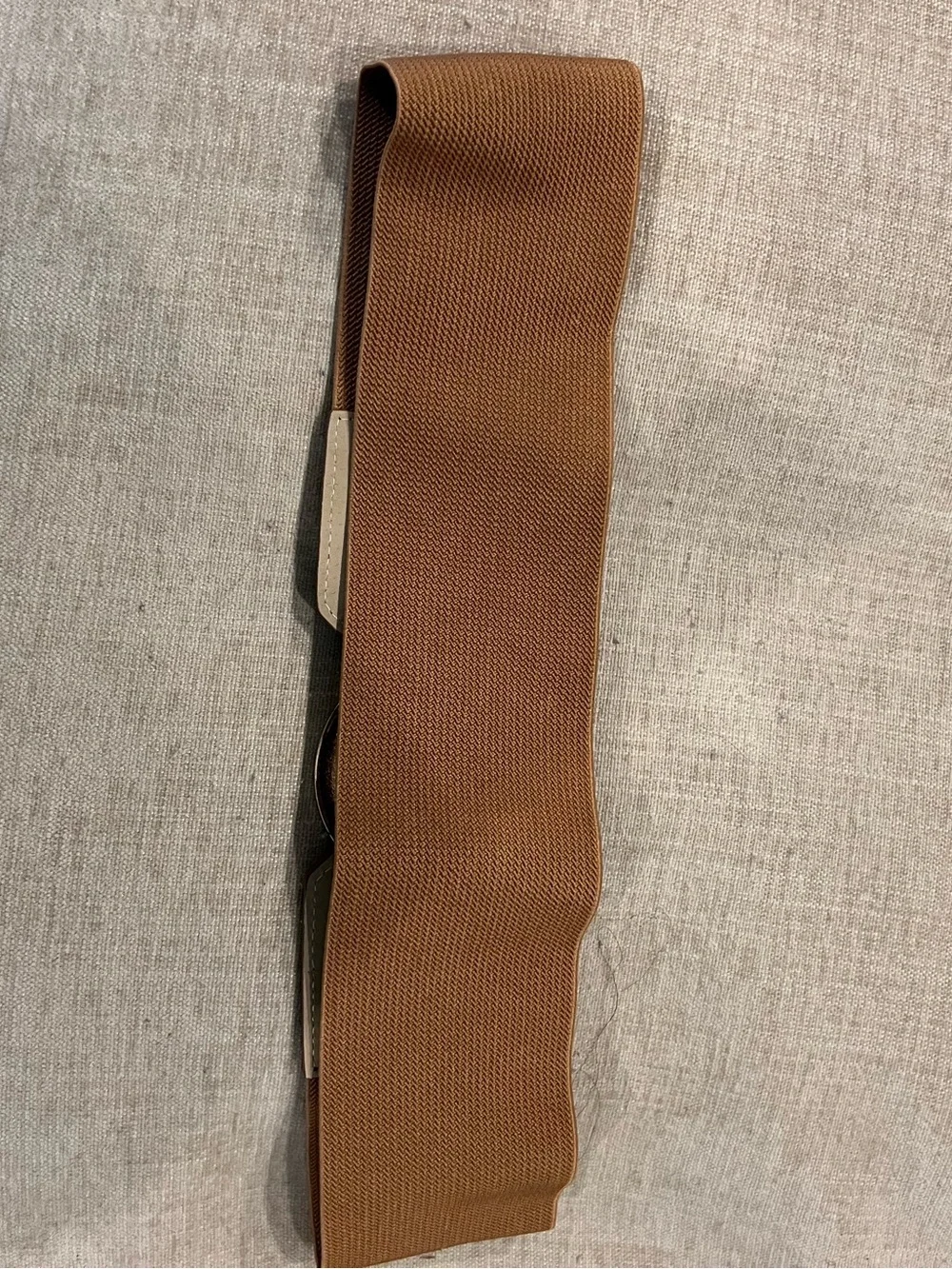 Vince Camuto Interlocking Circle and Bar Wide Stretch Belt